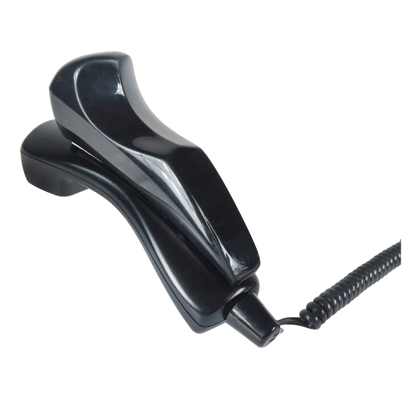 Softalk II Antibacterial Black Phone Shoulder Rest | Landline Telephone Accessory (00801M)