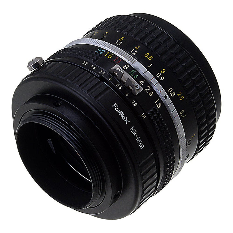 [AUSTRALIA] - Lens Mount Adapter - Nikon F Lens to M39 (39mm x1 Screw Mount) Cameras; fits 1932, Leica Standard, Leica II, and Leica III with 39mm Screw Mount, Voigtländer Bessa 