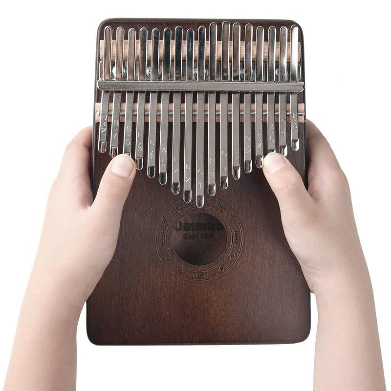 kalimba thumb piano 17 key musical instruments for adults mbira portable finger piano marimba clear calimba case accessories kit gift