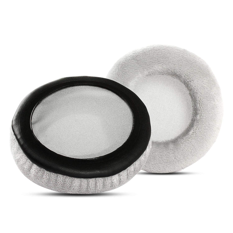 Velvet Ear Pads Cushions Covers Replacement Earpads Foam Pillow Compatible with Beyerdynamic DT 990 Pro DT 770 Pro DT990 DT770 Pro Headset Headphone (Grey) Grey