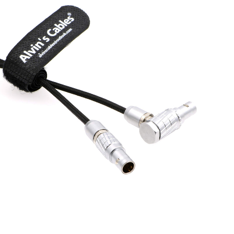 [AUSTRALIA] - Alvin's Cables Teradek Bond ARRI Alexa Camera Power Cable 2 Pin Male to 2 Pin Male Right Angle 19.7in 