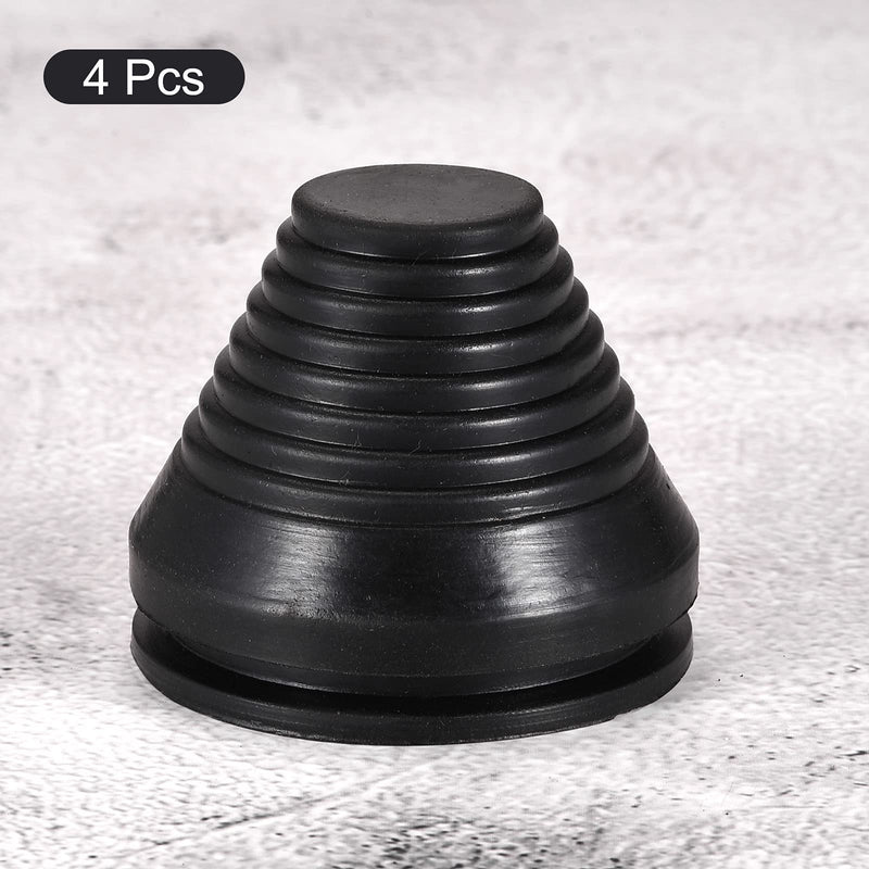 MECCANIXITY Rubber Grommet Mount Dia 50 mm Conical for Wire Protect of Thick Plate Pack of 4