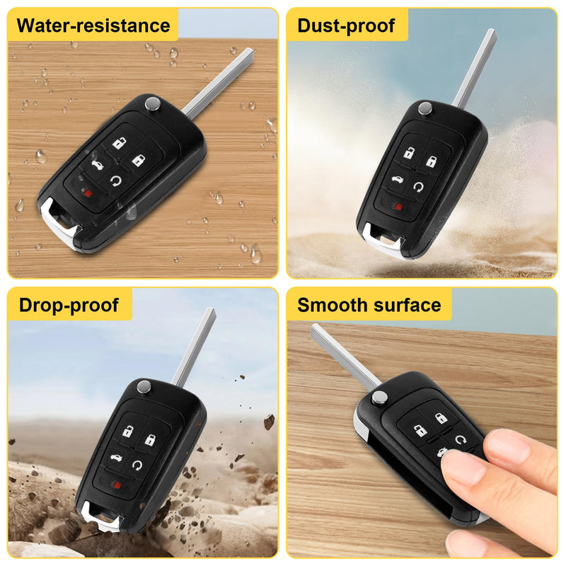 [AUSTRALIA] - OGATOO Flip Key Fob Replacement Keyless Entry Remote Control Fits for Chevy Equinox Camaro Impala Cruze Sonic Malibu/ GMC Terrain/ Buick Lacrosse Regal Verano Encore Allure 2010-2019, OHT01060512 