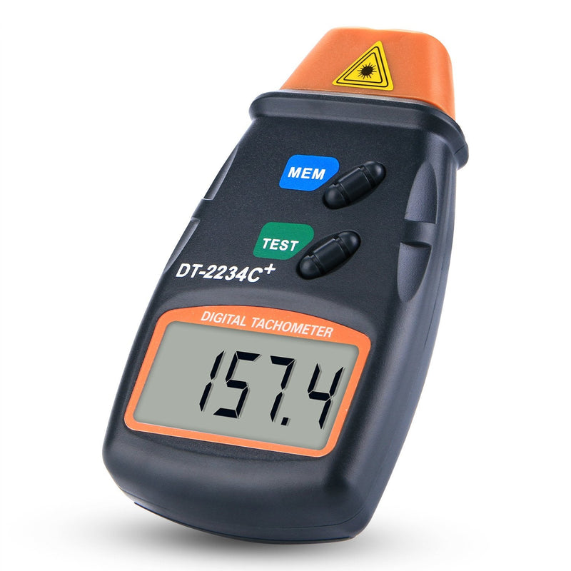 AGPtek® Professional Digital Laser Photo Tachometer Non Contact RPM Tach DT-2234C+