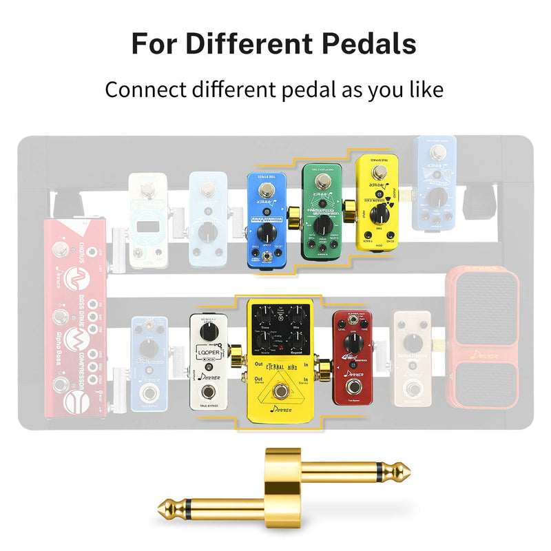 [AUSTRALIA] - Donner Pedal Coupler Z Type Guitar Effect Connector 1/4 inch 3 Pack 
