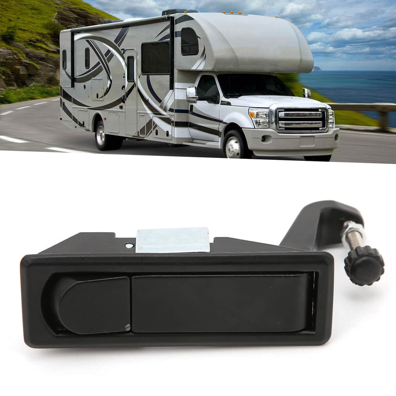 Compression Latch Lock Zinc Alloy Material,RV Cabinet Latch with Independently Installed Trigger Suitable for The Installation of RV Toolboxes, Boat Cabinets, Trailer Luggage Boxes(Black) Black