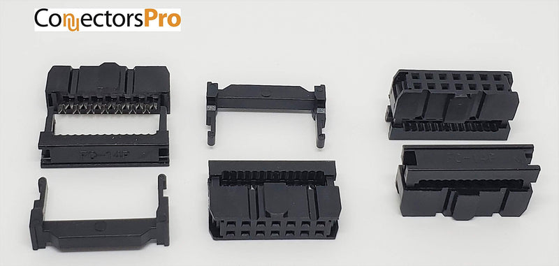 [AUSTRALIA] - Pc Accessories - ConnectorsPro 50-Pack 2X7 14P FC 2.54mm 0.1" Pitch Dual Row IDC Sockets for Flat Ribbon Cable, 14 Pins Female Connectors 