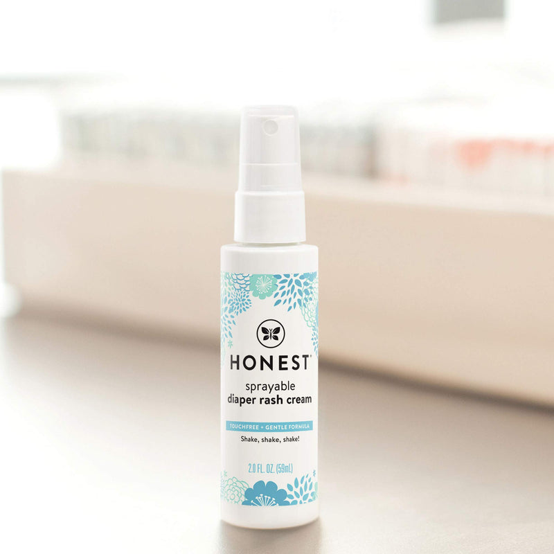 HONEST Company Sprayable Diaper Rash Cream, 2 Fl Oz Spray