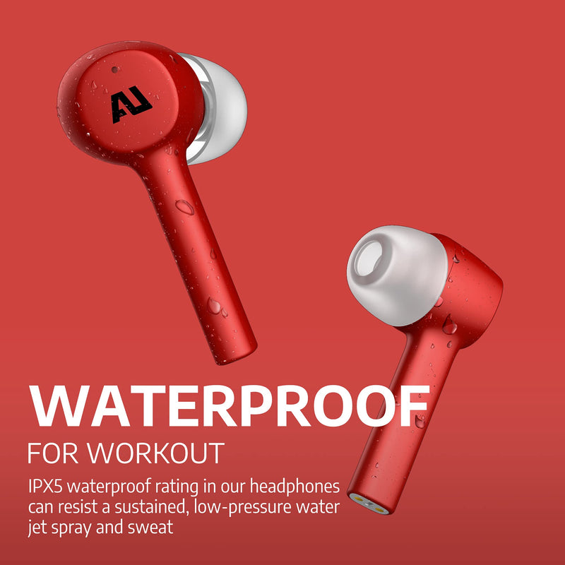 Ausounds AU-Stream True Wireless Titanium Driver Earbuds (Red)