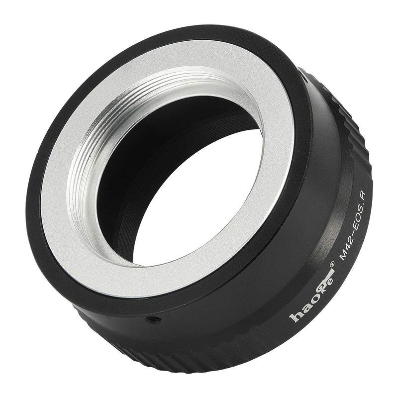 Haoge Manual Lens Mount Adapter for M42 42mm Screw Mount Lens to Canon RF Mount Camera Such as Canon EOS R