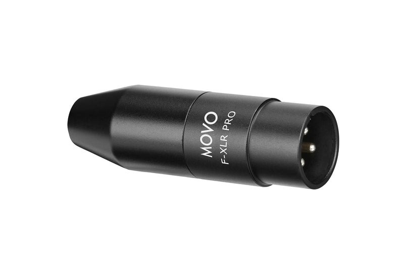 [AUSTRALIA] - Movo FXLR-PRO 3.5mm (TRS) Mini-Jack Female Microphone Adapter to 3-pin XLR Male Connector with Integrated Phantom Power Converter 