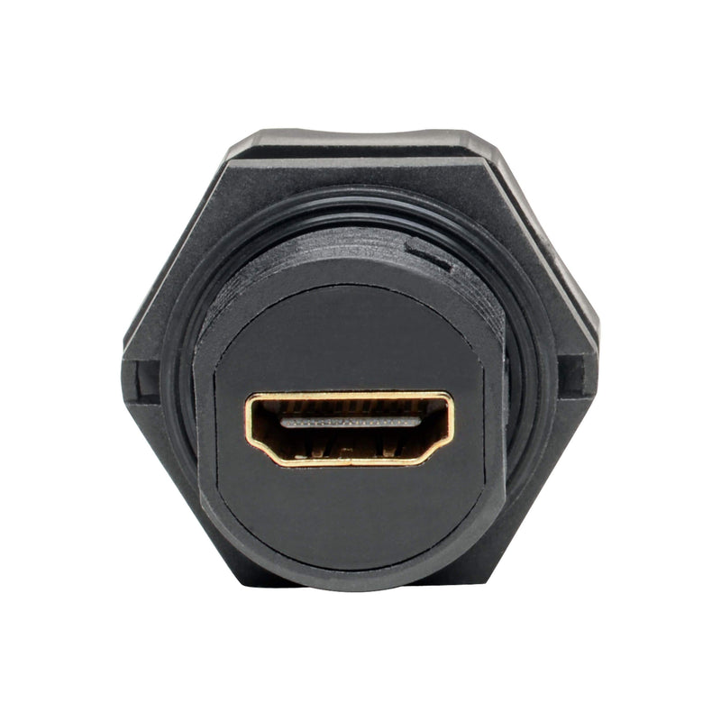 Tripp Lite 4K HDMI Coupler (F/Industrial Coupler, Wall Plate Coupler, 4K @ 60 Hz, IP67 Rated, Dust Cap, Black (P569-000-FF-Ind)
