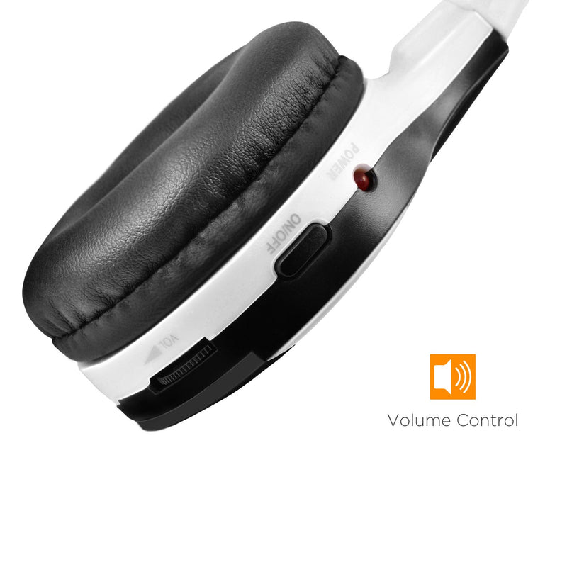 XO Vision Universal IR in Car Entertainment Wireless Foldable Headphones, Black