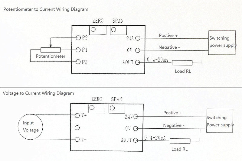 NOYITO Voltage to Current Module 0-2.5V 3.3V 5V 10V 15V 24V Voltage to 0-20mA 4-20MA Current Signal Generator Moudle (0-10V to 0-20mA)
