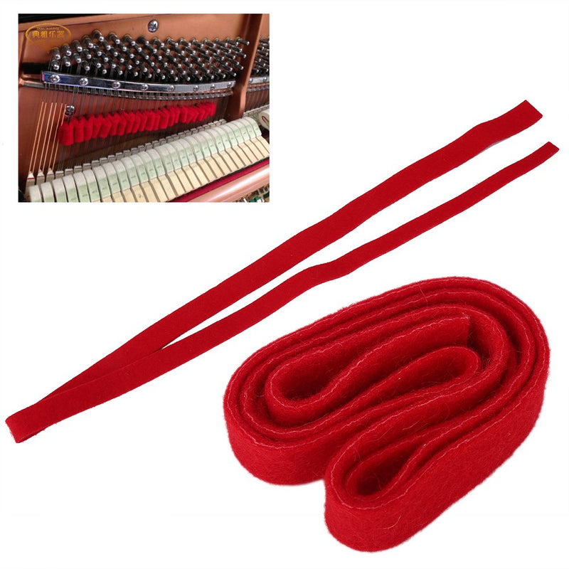 Piano Tuning Mute Kit - Piano Tuning Supplies Kit Including 2 x Long Mutes,2 x Short Mute with Handle,1 x Temperament Strip,1 x Tuning Hammer