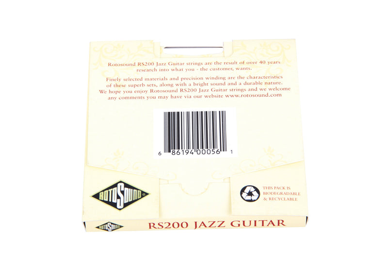 Rotosound RS200 Top Tape Monel Flatwound Electric Guitar String (12 16 24 32 42 52)