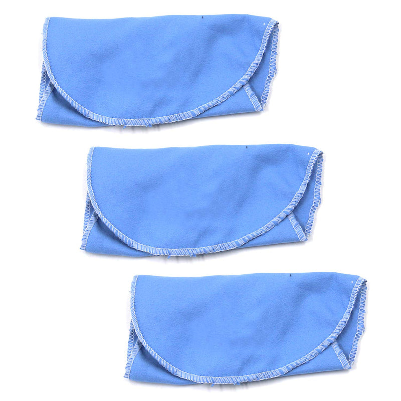 FarBoat 3Pcs Cleaning Cloth Clarinet Piccolo Flute Sax Saxphone Oboe Inside Tube Swab Cloth Cleaning Care Tools(Blue) blue