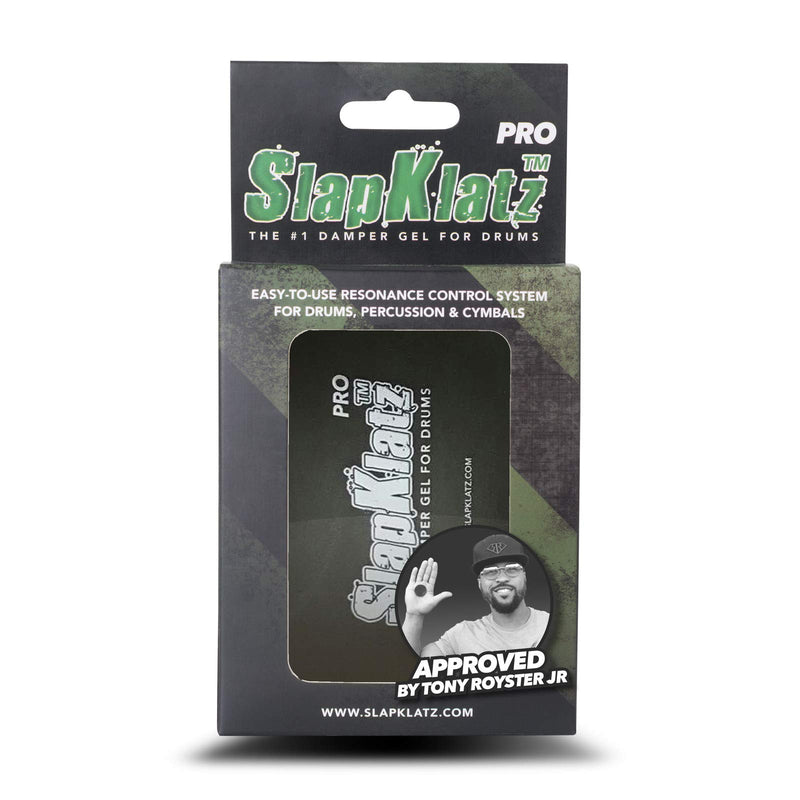 SlapKlatz Pro Drum dampeners - Black (10 pcs / 3 sizes) - Free case - Non-toxic