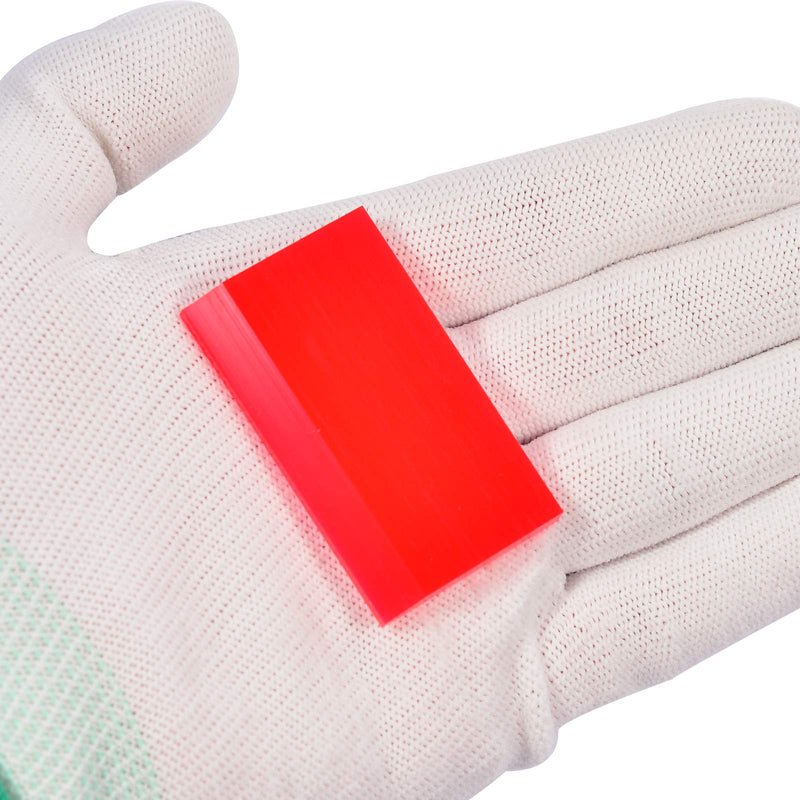 AHCHAY 2-inch Extra Small Rubber Squeegee Flexible and Soft non scratching for Resin 3D Printing Cleanup, Car Rear Glass Cleaning, Mirror Cleaning, Window Tint Films, Pack of 3
