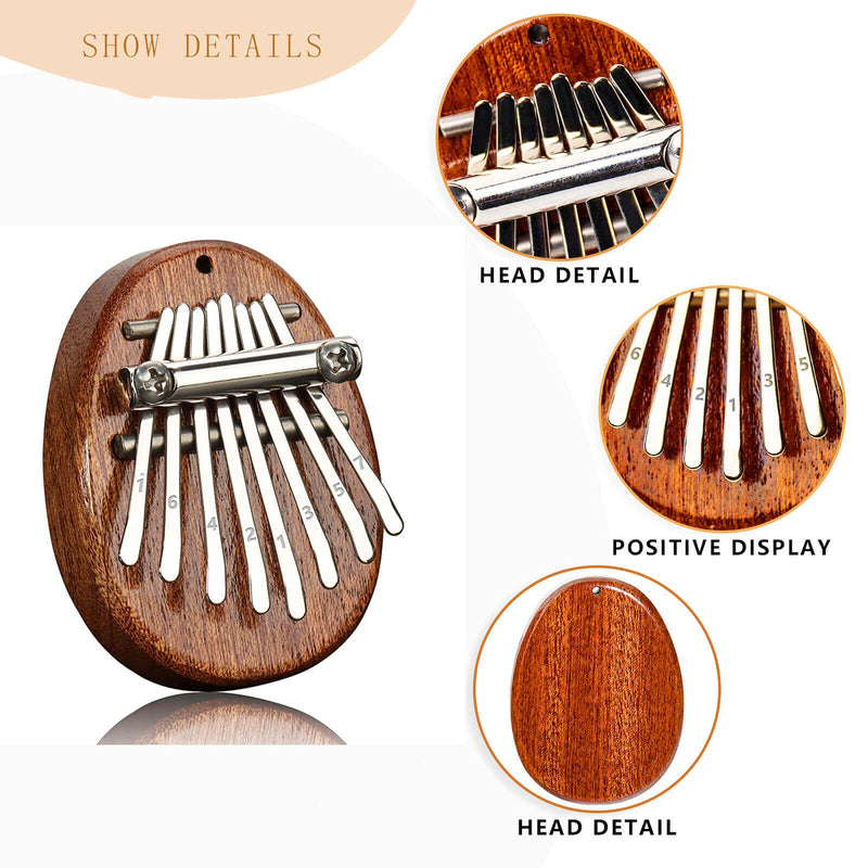 REGIS Kalimba 8 Key exquisite Finger Thumb Piano Marimba Musical good accessory Pendant Gif (Bronze) Bronze