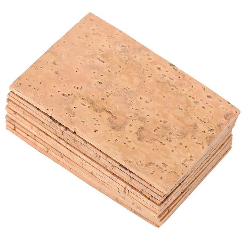 10PCS Saxophone Neck Cork Neck Cork Sheet Use for Soprano Tenor Alto Sax Parts Cork Instrument Replacement