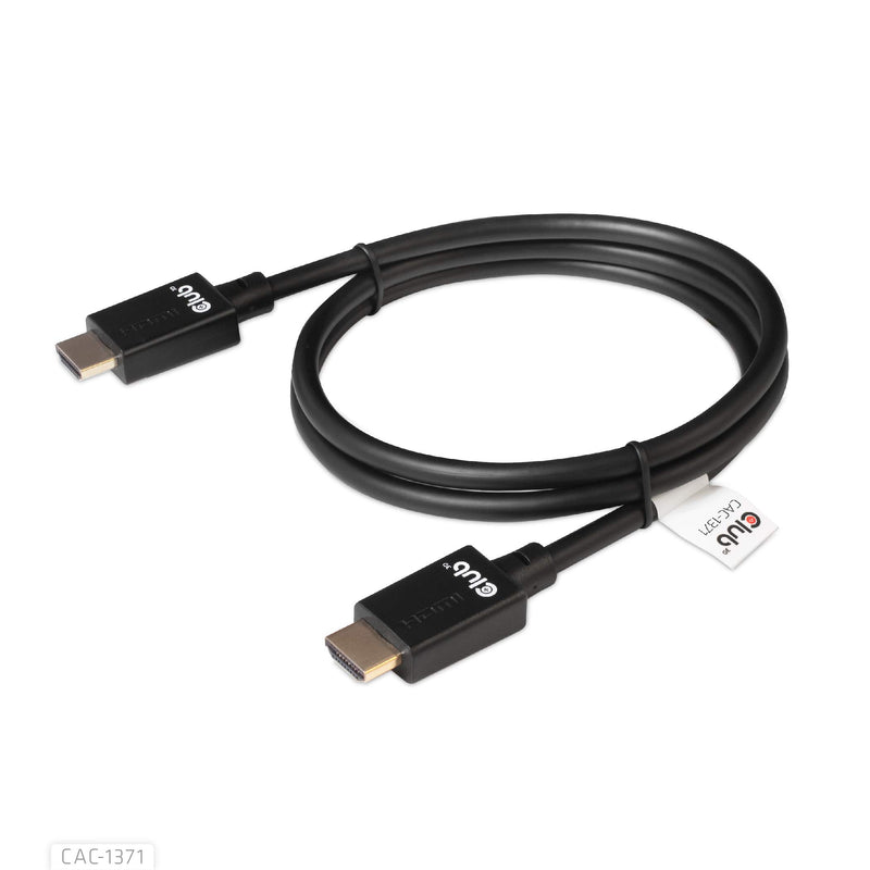 Club3D CAC-1371 Ultra High Speed HDMI Certified Cable 4K 120Hz 8K 60Hz 1Meter/3,28 Feet Black, Male-Male 1m/3.28ft