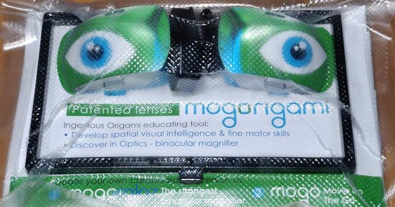 MOGORIGAMI Optical Origami kit (LED is not Included) Unique Prismatic Lenses, Binocular Magnifier, 2D Smartphone viewer, 3D Spatial Thinking, fine motoric Skills, Augmented Reality (not VR)