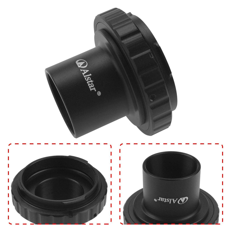 Alstar T-Ring and M42 to 1.25" Telescope Adapter (T-Mount) for 42mm Pentax-k SLR/DSLR Telescope Cameras.(for Camera K-x, K-r, K-01, K-30, K20D, K200D, K2000, K1000, K100D Super, K110D, Etc).