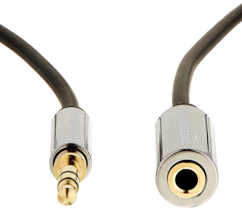 Amazon Basics 3.5mm Male to Female Stereo Audio Extension Adapter Cable - 12 Feet 1-Pack