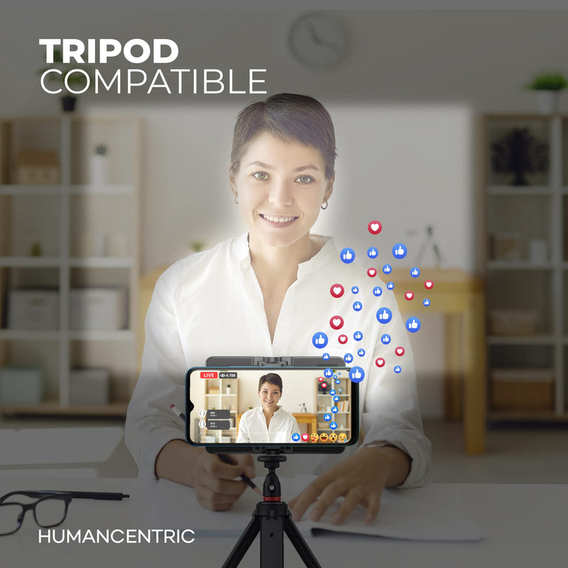 [AUSTRALIA] - HumanCentric Video Conference Lighting Kit, Camera Light for Zoom Meetings, Streaming Video Face Light, Easy Setup for Remote Work, Computer Monitor or Laptop Light for Video Conferencing 