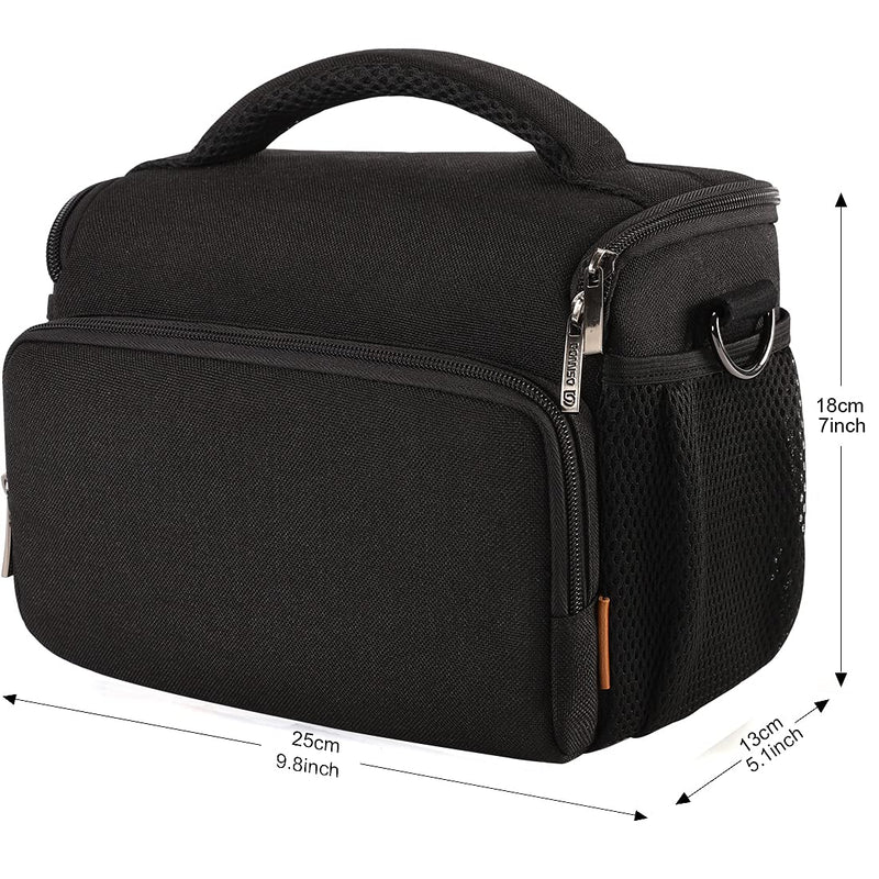 [AUSTRALIA] - DOMISO Camera Bag Case Waterproof Anti-Shock Shoulder Bag, Black 