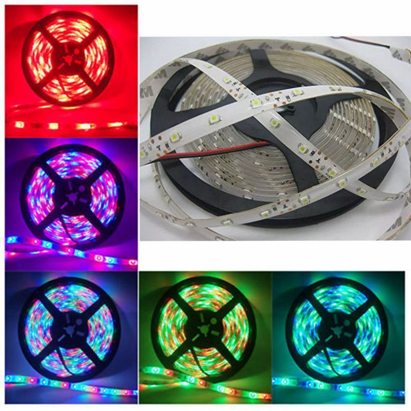 [AUSTRALIA] - Water-resistace IP65 5M/16.4 Ft SMD 3528 300leds Multicolor Changing Kit LED Cuttable Light Strips with Flexible Strip Light+24Keys IR Remote Control+Power Supply 