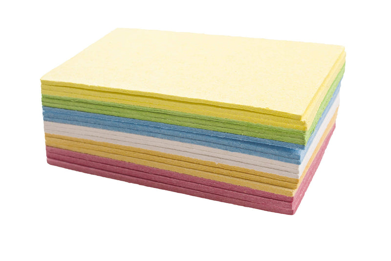 ARCLIBER Cleaning Scrub Sponge,Cellulose Non-Scratch for Kitchen,Bathroom,Cars,Colorful Compressed Sponge (18 Pack) 18 Count (Pack of 1) Multicolor