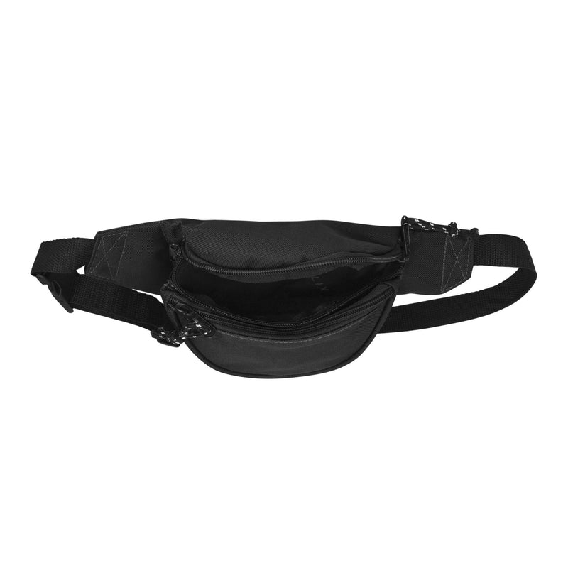 DALIX Fanny Pack w/ 3 Pockets Traveling Concealment Pouch Airport Money Bag Black