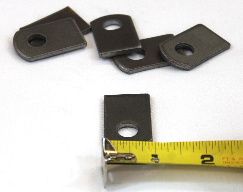 Bobco Metals Weld On Steel Flat Tab Brackets 1" x 1 1/2" x 1/8" Lot of 12 Brackets