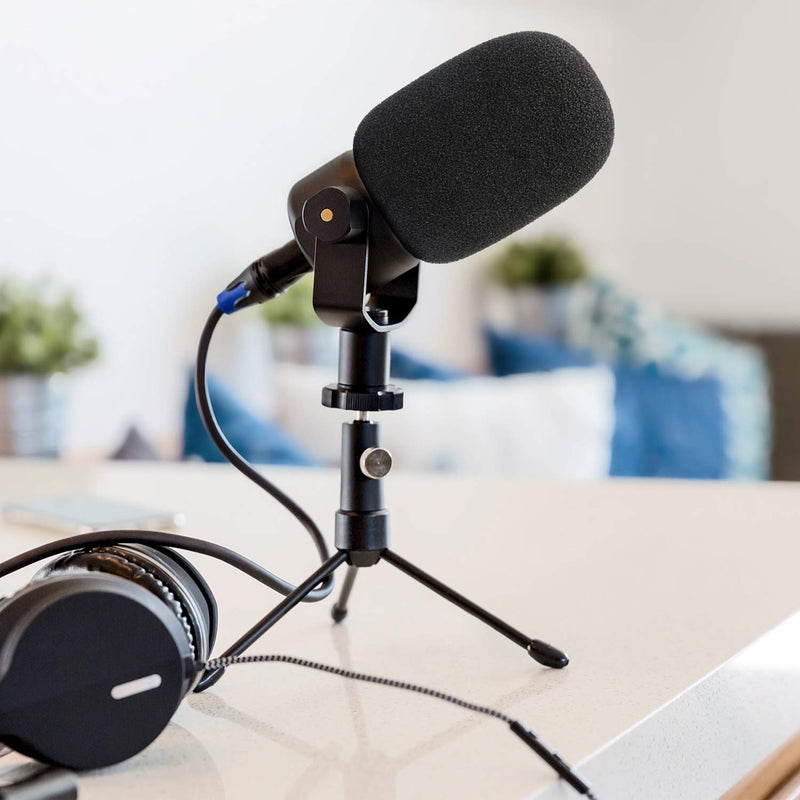 PodMic Pop Filter - Mic Windscreen Foam Wind Cover for Rode PodMic Podcasting Microphone to Blocks Out Plosives