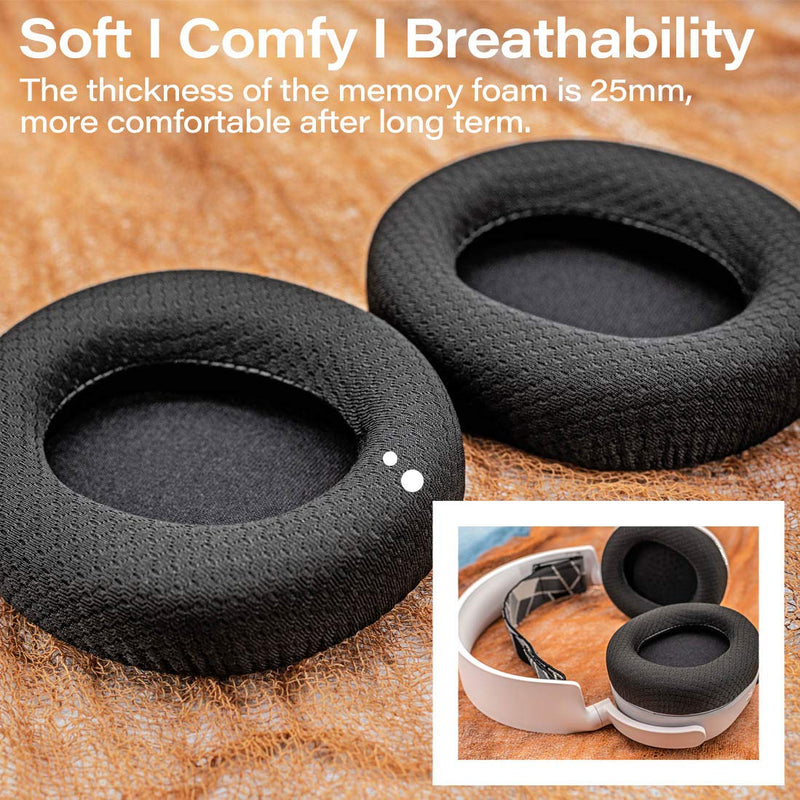 [AUSTRALIA] - Arctis Ear Cushions - Compatible with Arctis 7/5/3, Arctis Pro, Arctis 9X Wireless Headphones I Memory Foam Earpads I Black 