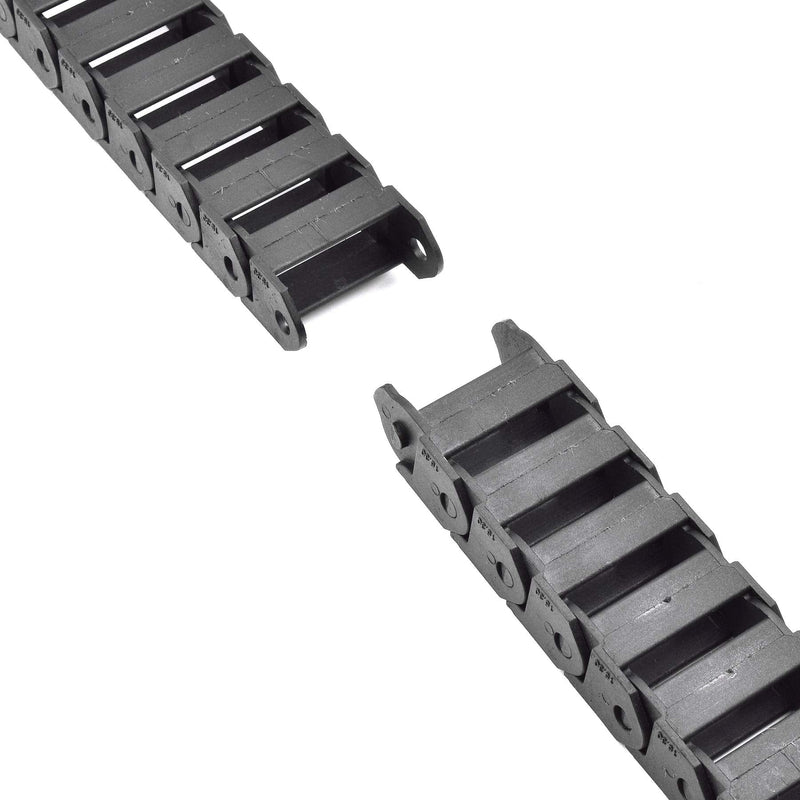 [AUSTRALIA] - Plastic Drag Chain Cable Carrier Closed Type with End Connectors R28 15 x 30mm L1000mm for Electrical CNC Router Machines 