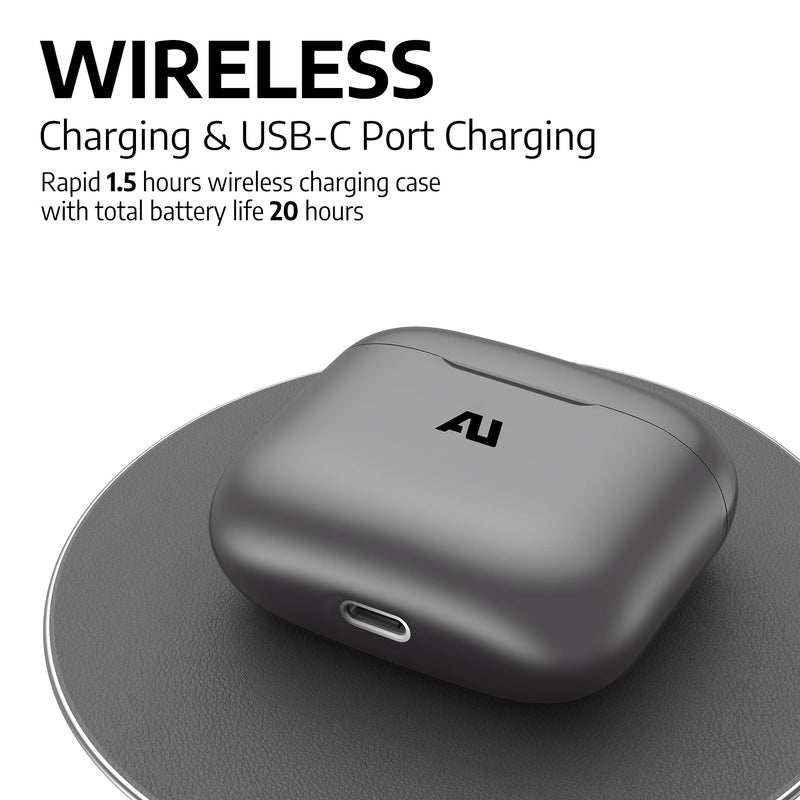 Ausounds AU-Stream True Wireless Titanium Driver Earbuds (Gray)
