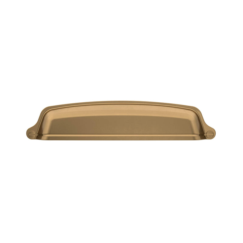 Amerock | Cabinet Cup Pull | Champagne Bronze | 5-1/16 inch (128 mm) Center-to-Center | Stature | 1 Pack | Drawer Pull | Cabinet Handle | Cabinet Hardware 5-1/16 in. Center-to-Center Pack of 1