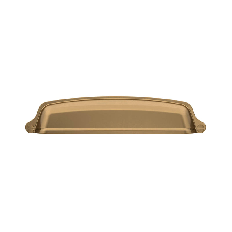 Amerock | Cabinet Cup Pull | Champagne Bronze | 5-1/16 inch (128 mm) Center-to-Center | Stature | 1 Pack | Drawer Pull | Cabinet Handle | Cabinet Hardware 5-1/16 in. Center-to-Center Pack of 1