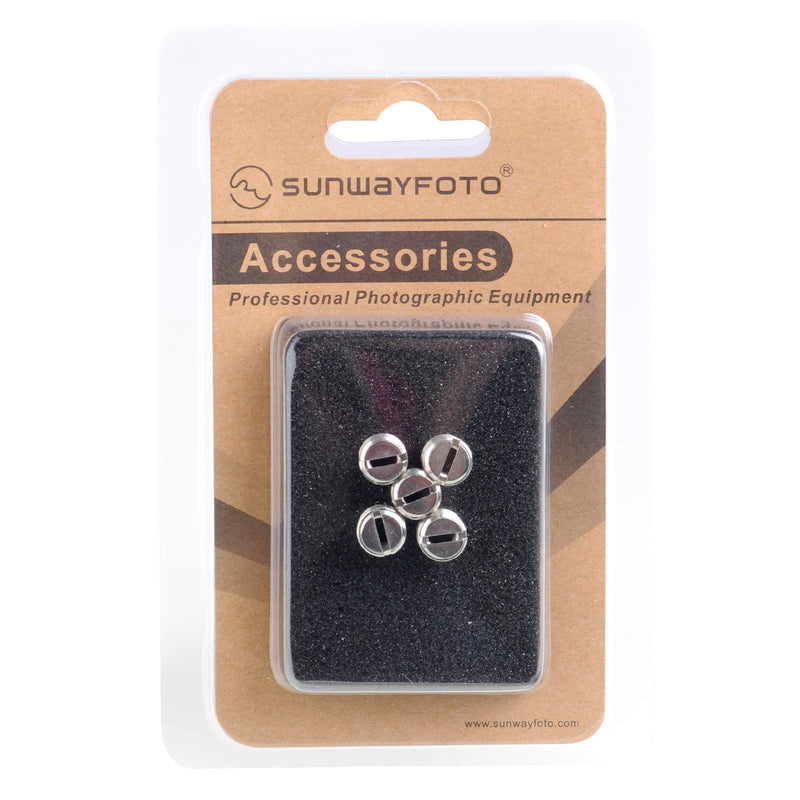 5 X Sunwayfoto Stainless Steel Slotted Post Type 1/4" to 3/8" Tripod Adapter / Bushing TN-2 TN2