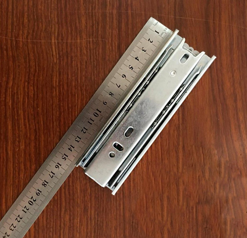 [AUSTRALIA] - Btibpse 6 inch Length Full Extension Drawer Slides Telescopic Ball Bearing Slide Rail for Furniture 1 Pair 