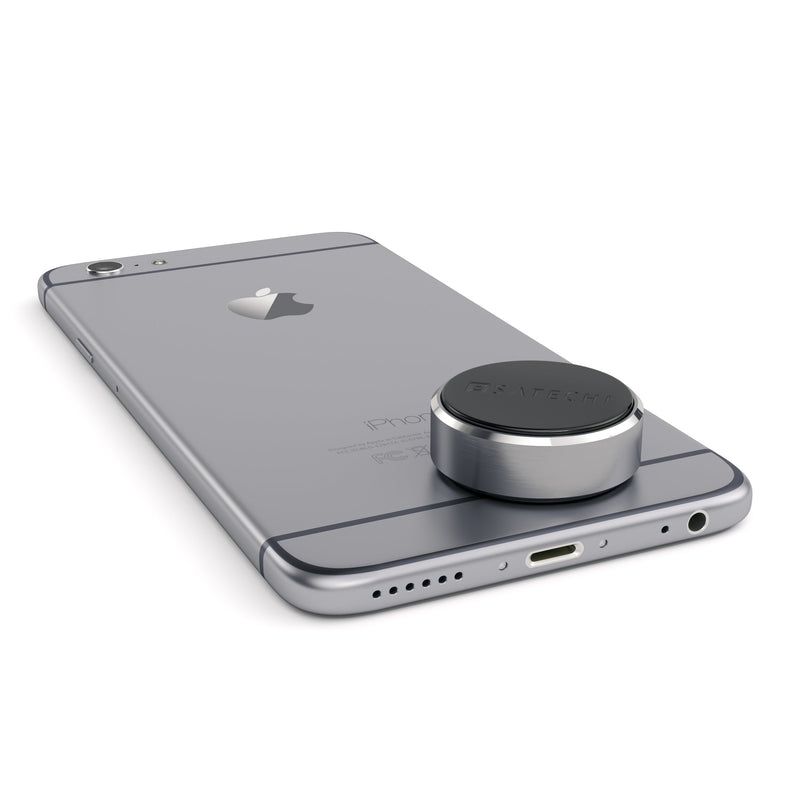 Satechi Aluminum Universal Magnet Mount - Compatible with iPhone 11 Pro Max/11 Pro/11, Phone Xs Max/XS/XR/X, 8 Plus/8, 7 Plus/7, Samsung Galaxy S10 Plus/S10 (Space Gray) Space Grey