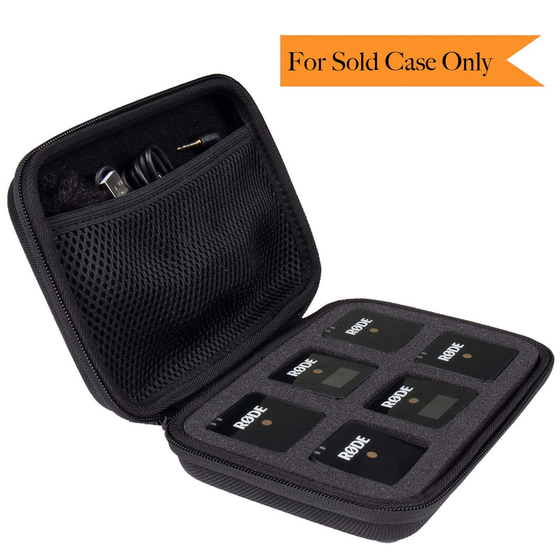co2CREA Hard Carrying Case Replacement for Rode Wireless GO II Dual Channel Compact Digital Wireless Microphone