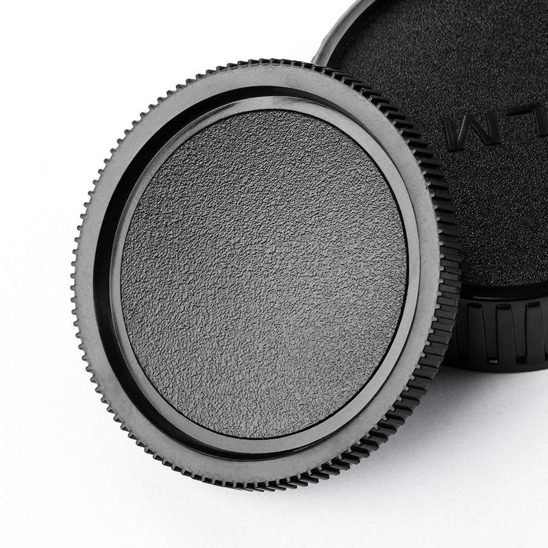 Body Cap and Lens Rear Cap Cover Replacement Set for Leica M-Mount Lens&Cameras,2 Sets