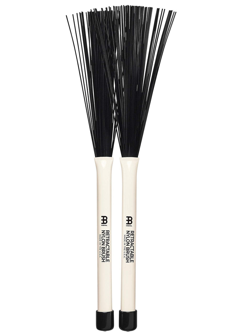 Meinl Stick & Brush Retractable Nylon Brush with Plastic Handle - MADE IN U.S.A. (SB304)