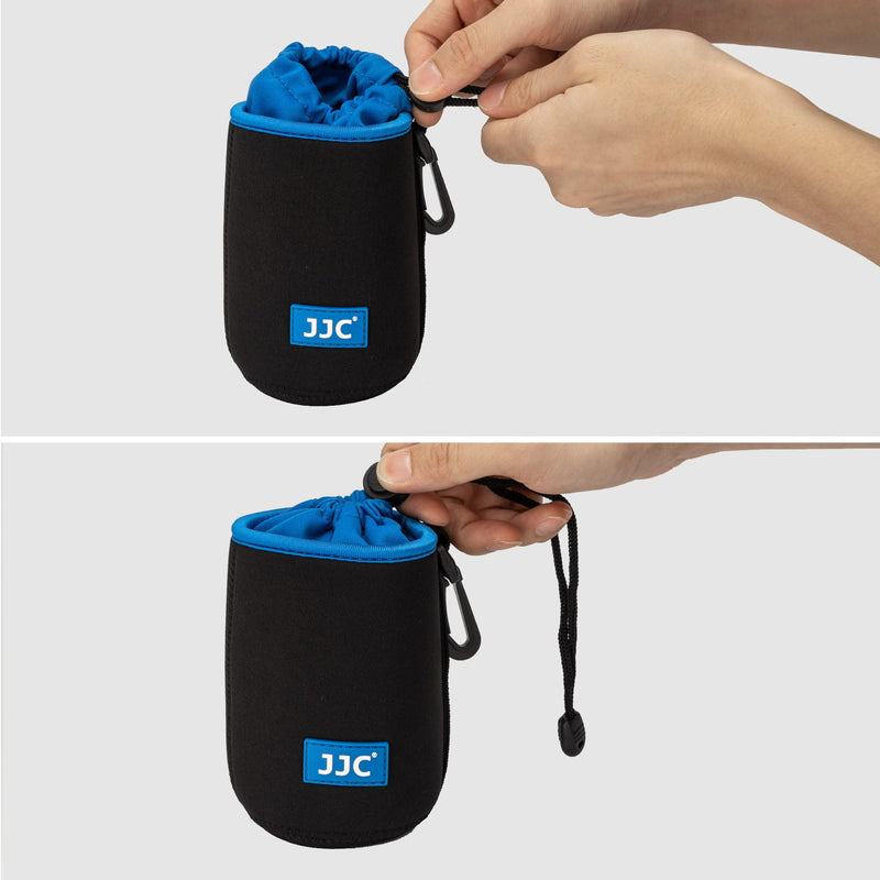 [AUSTRALIA] - JJC Drawstring Neoprene Camera Lens Pouch Case, Protective Lens Bag for DLSR Mirrorless Lenses Up to 3.9 x 11.0" (D X H) for Canon EF 70-200mm Canon EF 100-400mm Canon EF 70-300mm AF-S 70-200mm and More XXL (3.9" x 11") 