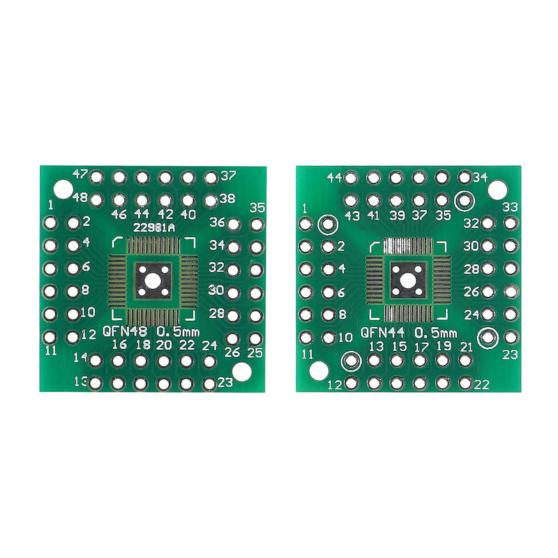 ALAMSCN 51PCS 12 Types SMD to DIP Adapter PCB Proto Board Plate Converter SOP SOT 0402/0603/0805 TQFP QFN + 40PCS 2.54mm Male 40 Pin Header