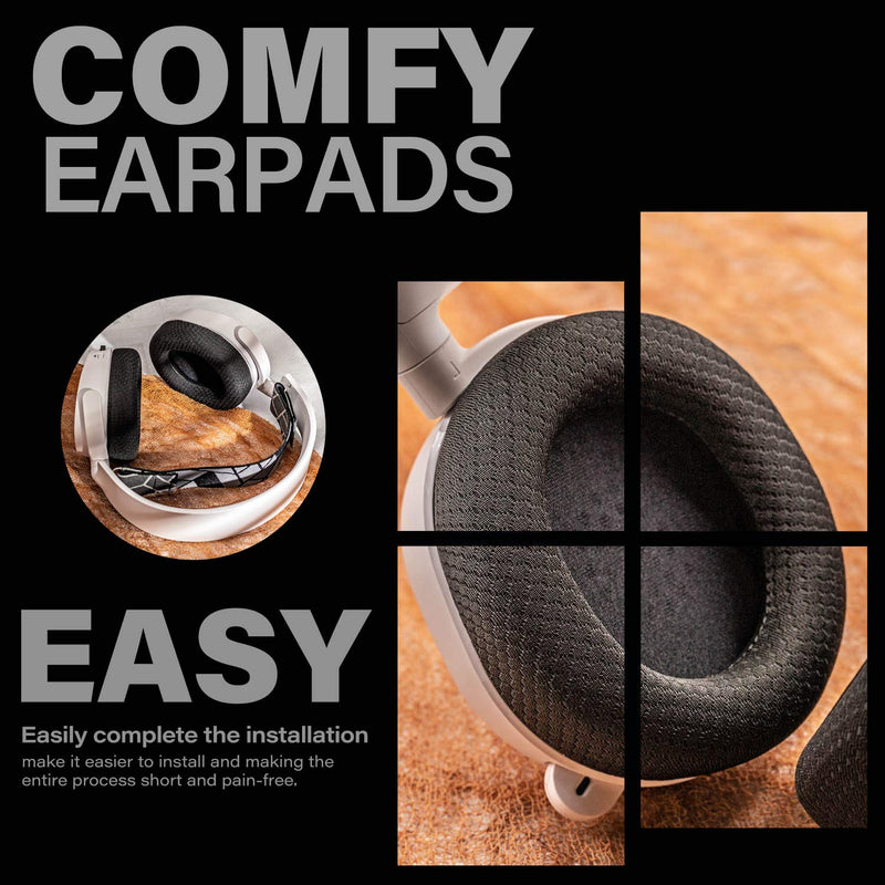 [AUSTRALIA] - Arctis Ear Cushions - Compatible with Arctis 7/5/3, Arctis Pro, Arctis 9X Wireless Headphones I Memory Foam Earpads I Black 